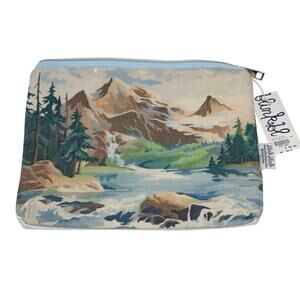 Its Blink Blink Zipper Pouch Insulated Colorful Mountain Scene Handmade
